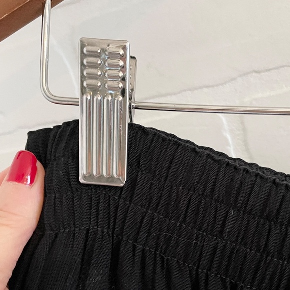 Vintage Carole Little Petites Novelty skirt Hen Chicken Black Kelly green 18 - Picture 8 of 15